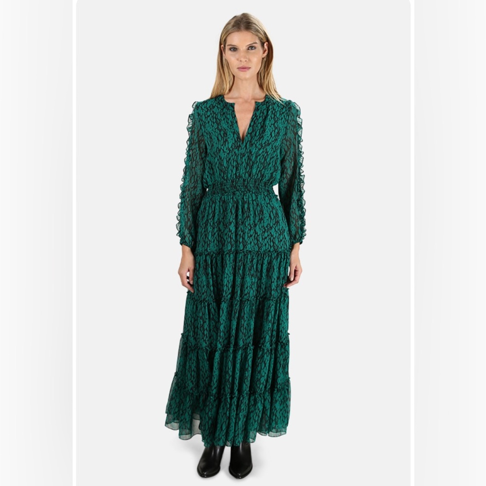 MISA Los Angeles Hadeya Maxi Dress, Green, Xs